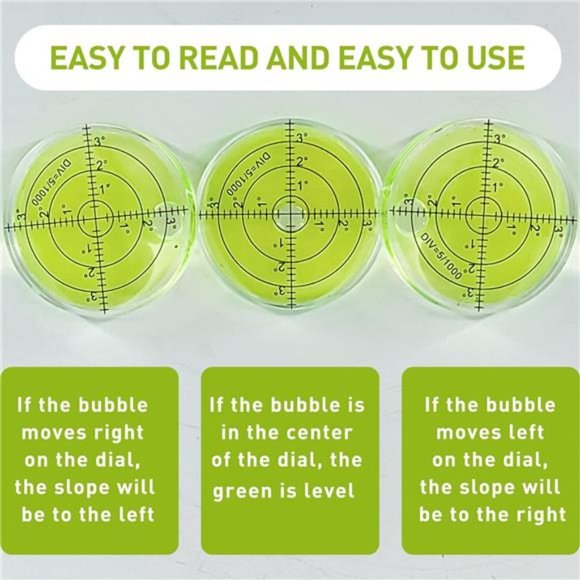 Golf Green Reader Pro Putt Golf Ball Marker Round Bubble Level High Precision - Picture 5 of 7